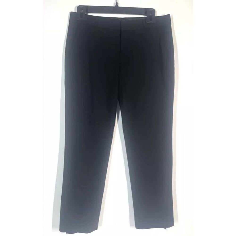 Banana Republic Black Capri Flat Front Dress Pants ~  Women Size 0 ~ 26 X 26